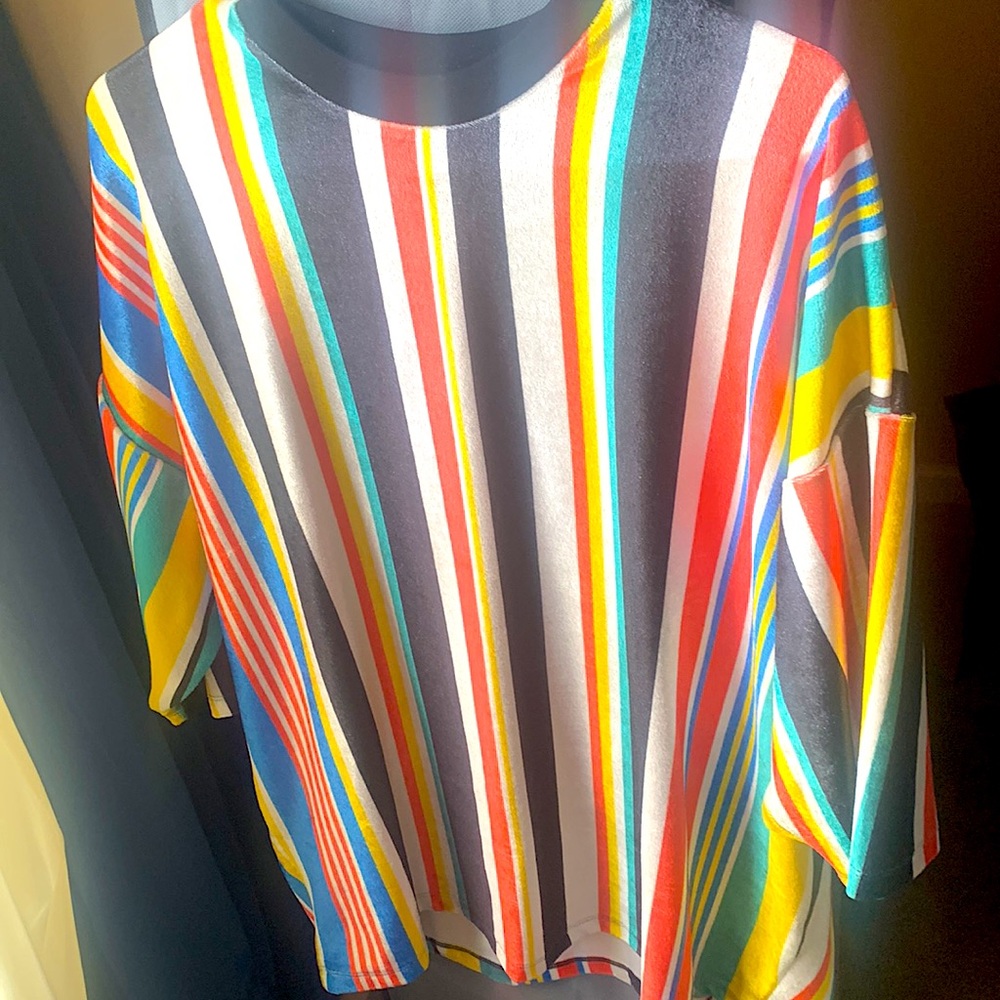 ASOS DESIGN Oversized Vertical striped  Tee